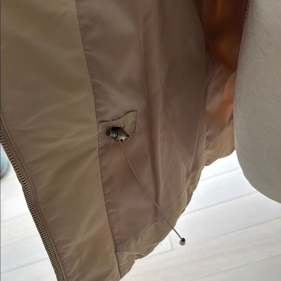 1 Madison Tan Puffer Jacket with Stand-Up Collar and Insulation - Picture 8 of 14